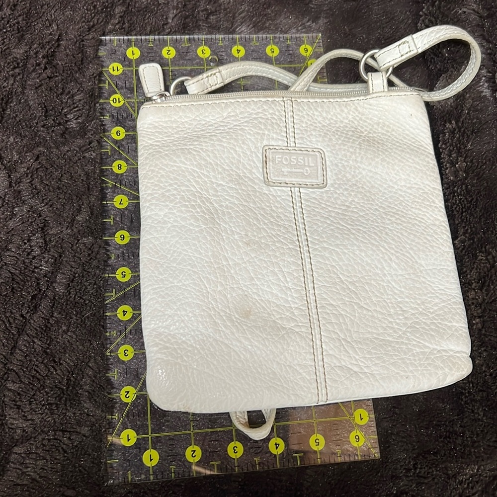 Fossil ivory crossbody
